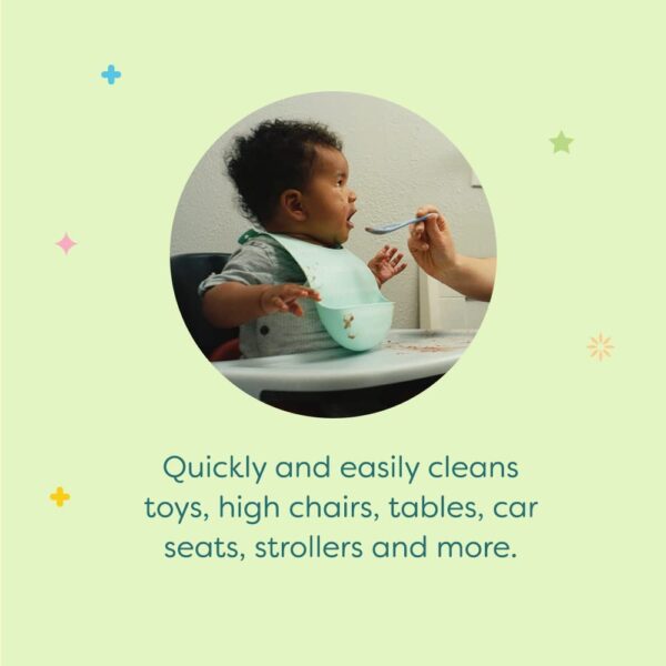 Babyganics All Purpose Surface Wipes, Fragrance Free, 75 Count (Pack of 2), Plant Based and Non-Abrasive, No Ammonia, No Bleach - Image 2