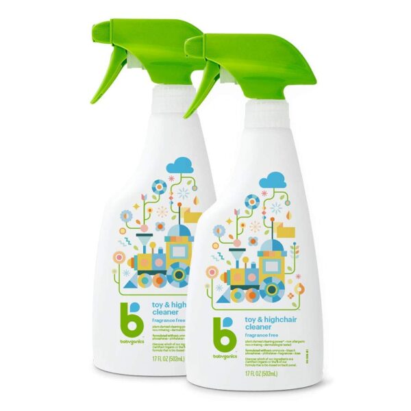 Babyganics All Purpose Surface Wipes, Fragrance Free, 75 Count (Pack of 2), Plant Based and Non-Abrasive, No Ammonia, No Bleach