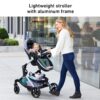 Graco Modes Nest Travel System, Includes Baby Stroller with Height Adjustable Reversible Seat, Pram Mode, Lightweight Aluminum Frame and SnugRide 35 Lite Elite Infant Car Seat, Sullivan - Image 2