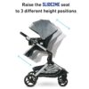 Graco Modes Nest Travel System, Includes Baby Stroller with Height Adjustable Reversible Seat, Pram Mode, Lightweight Aluminum Frame and SnugRide 35 Lite Elite Infant Car Seat, Sullivan - Image 3