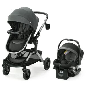 Graco Modes Nest Travel System, Includes Baby Stroller with Height Adjustable Reversible Seat, Pram Mode, Lightweight Aluminum Frame and SnugRide 35 Lite Elite Infant Car Seat, Sullivan