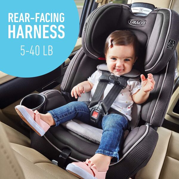 Graco Grows4Me 4 in 1 Car Seat, Infant to Toddler Car Seat with 4 Modes, West Point - Image 3